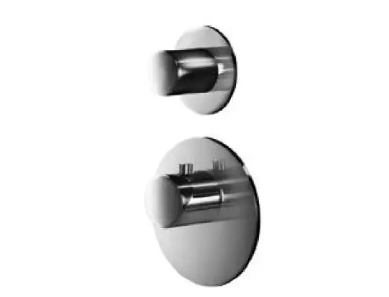 SB Round Set doccia ad incasso interamente nero opaco