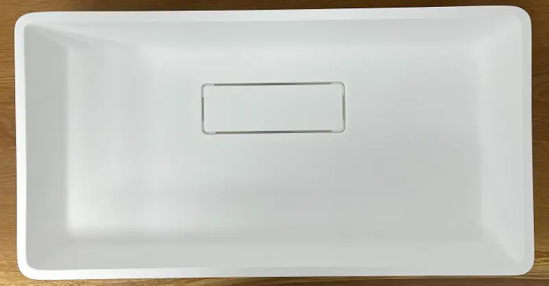 Solid-S City Lavabo da appoggio, bianco opaco, 62x32 cm, con scarico nascosto 1208954250