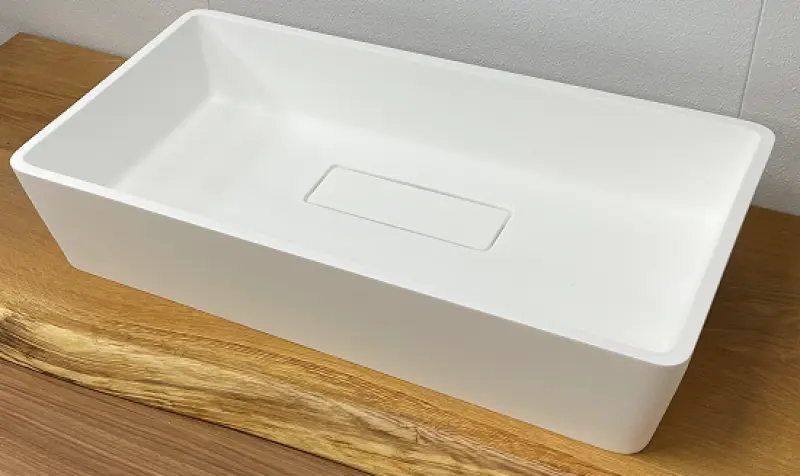 Solid-S City Lavabo da appoggio, bianco opaco, 62x32 cm, con scarico nascosto 1208954250