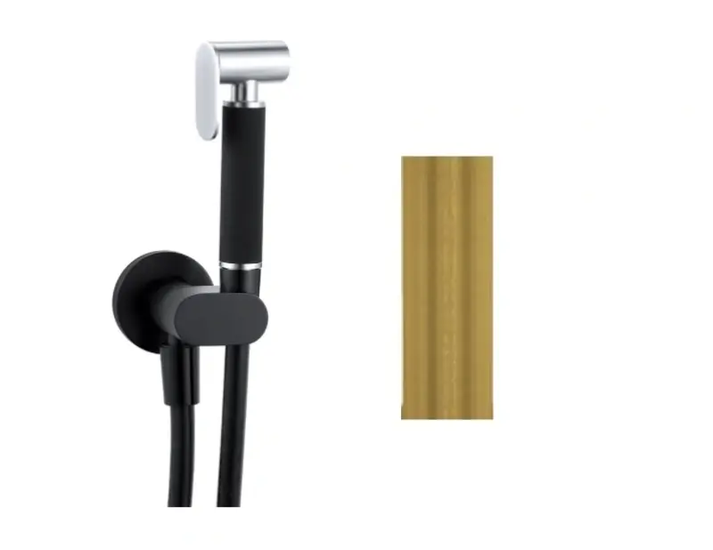 Waterevolution Flow Bidet kit doccia manuale Ottone Naturale T1626LE