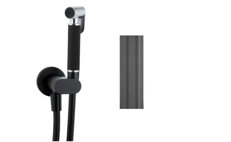 Waterevolution Flow Bidet doccetta set PVD Gun Metal T1626GME