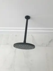 Waterevolution Flow soffione doccia 250mm con attacco a soffitto completamente in acciaio inossidabile