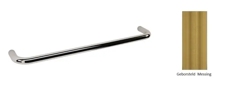 Waterevolution flusso porta asciugamani da 35 cm in ottone spazzolato A111LE