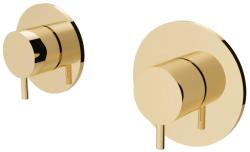 Waterevolution Flow termostato doccia da incasso con 1 miscelatore light gold 1208954644