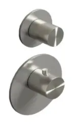 SB 316 AESTHETICS Round Miscelatore termostatico ad incasso con 1 uscita / rubinetto d'arresto PVD rame spazzolato 1208954894