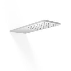 Doccia a soffitto Tres Parete 21x55 cm Angoli Rotondi Bianco Opaco 29990307BM