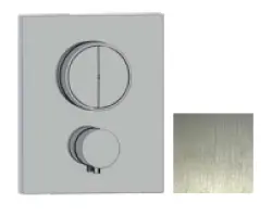 SB Push Square Miscelatore termostatico a incasso con deviatore a pulsante e regolatore di volume  acciaio inossidabile 1208955123