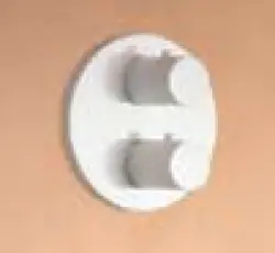 SB Universale Round Miscelatore termostatico da incasso con 2 uscite  bianco opaco 1208955165