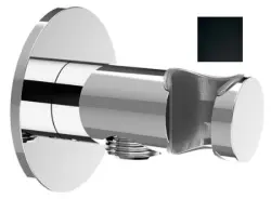 SB Rubinetterie Universale Gancio di sospensione per doccetta con pressa d'acqua nero opaco 1208955198