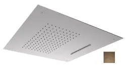 SB Square 316 Doccia a pioggia incasso con cascata 50x50cm soffione doccia a soffitto PVD rame 1208955318