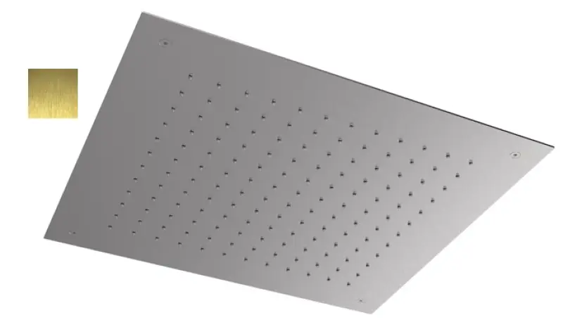 SB Square 316 Doccia a soffitto incasso 50x50cm PVD oro 1208955322