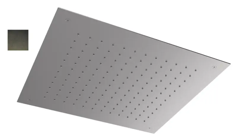 SB Square 316 Doccia a soffitto incasso 50x50cm PVD gun metal 1208955323