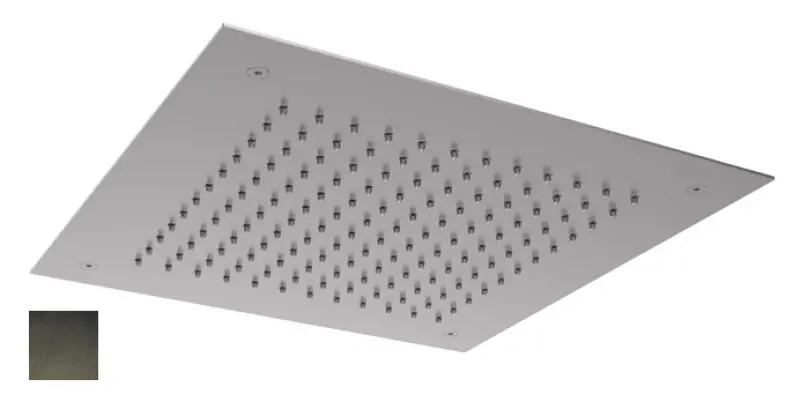 SB Square 316 Doccia a soffitto incasso 38x38cm PVD gun metal 1208955329
