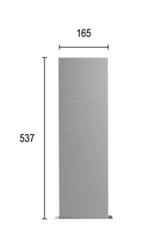 Doccia a pioggia SB Square 316 con attacco a parete, soffione in rame PVD 1208955333.