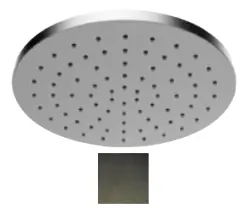 Doccia a soffitto rotonda SB Round 316, testina doccia 25cm, finitura gun metal PVD 1208955349.