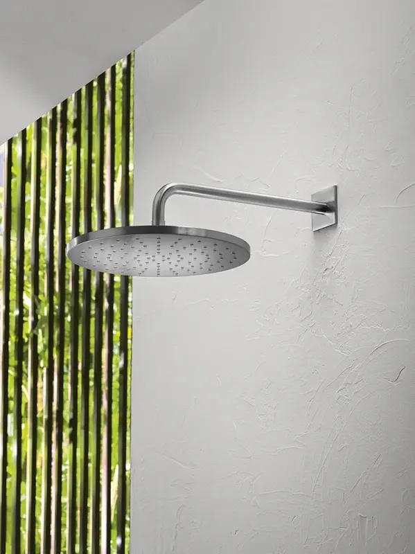 Doccia a soffitto rotonda SB Round 316, testina doccia 25cm, finitura gun metal PVD 1208955349.