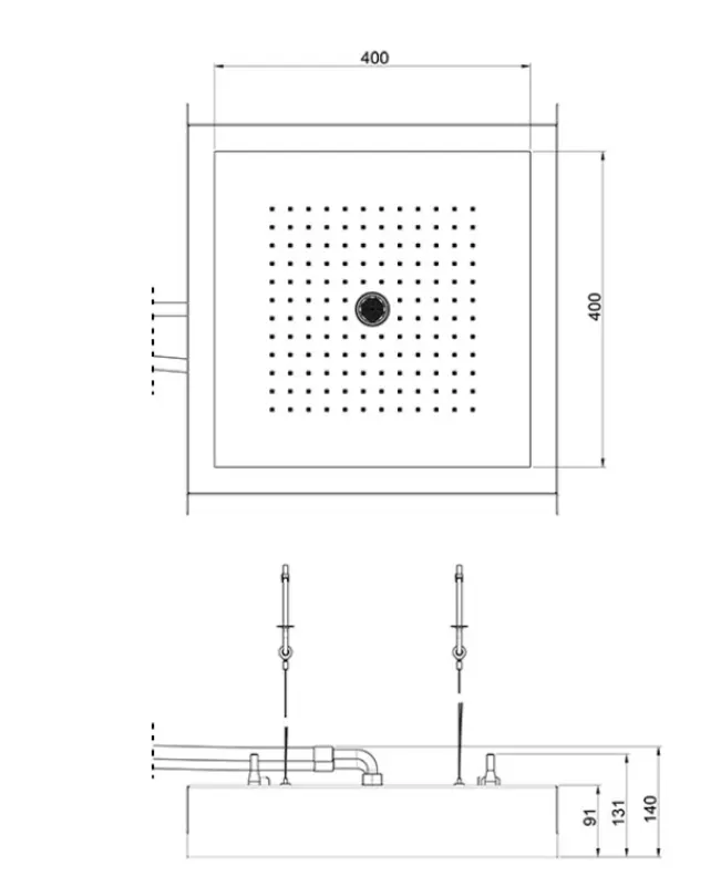 Doccia a pioggia SB Rainbow a incasso nel soffitto con illuminazione completamente in acciaio inossidabile 1208955373.