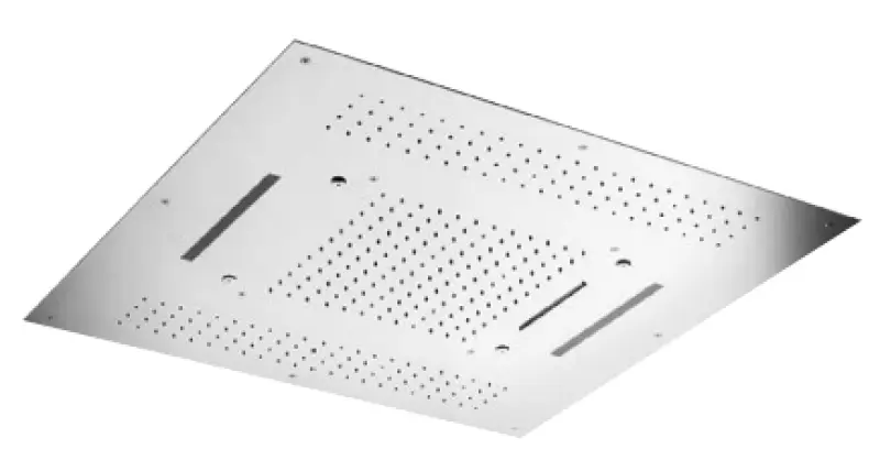 Doccia a soffitto incasso SB Square con 4 tipi di getto e illuminazione cromoterapia completamente in acciaio inossidabile 1208955384