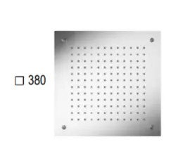 SB Square Cromoterapia Doccia a soffitto incasso PVD Gun Metal 1208955466