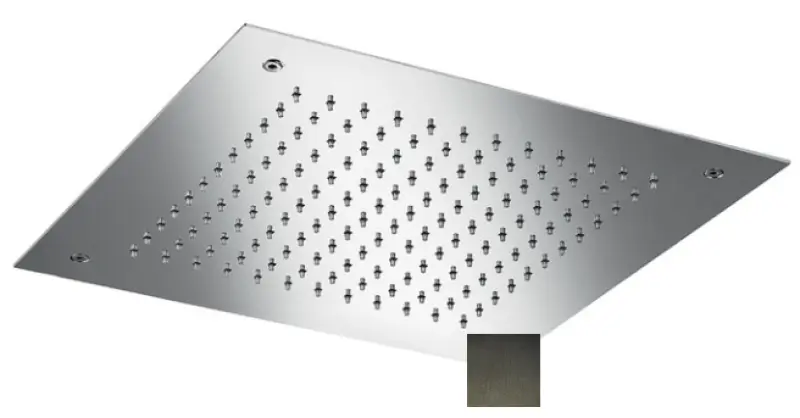 SB Square Cromoterapia Doccia a soffitto incasso PVD Gun Metal 1208955466