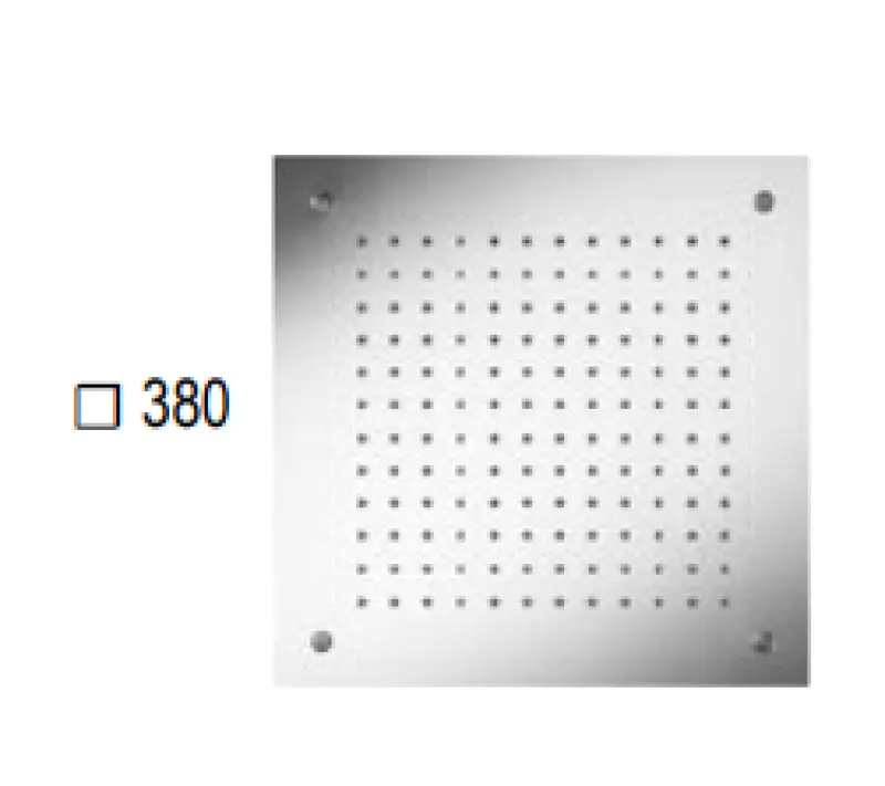 SB Square Cromoterapia Doccia a soffitto incasso PVD Gun Metal 1208955466