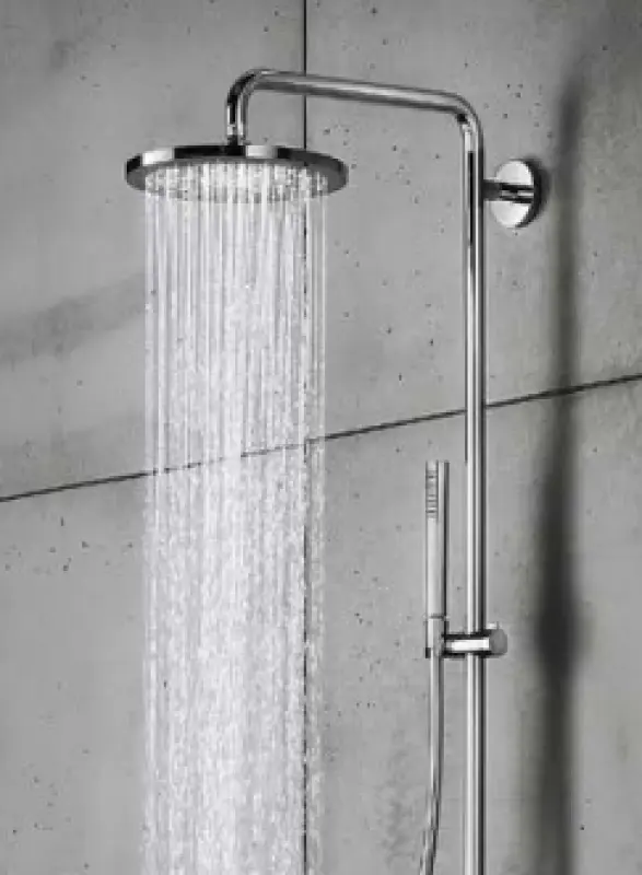 SB Tondo Ottone Pioggia Doccia a soffitto 20 cm Bianco opaco 1208955604