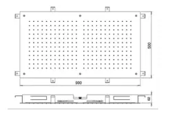 Doccia a pioggia a scomparsa SB Temptation, rettangolare 900x500mm, bianco opaco 1208955712.