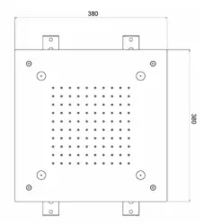 SB Mist Tentazione Doccia a Pioggia ad Incasso Quadrata 2-getti 38x38cm completamente in Acciaio Inossidabile 1208955718
