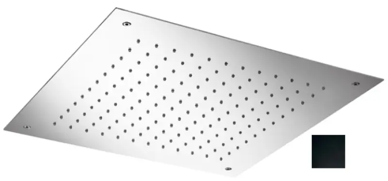 SB Tentazione Doccia a Pioggia a Incasso Quadrata 50x50cm Nero Opaco 1208955776