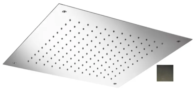 SB Tentazione Doccia a Pioggia Incasso Quadrata 50x50cm PVD Gun Metal 1208955779