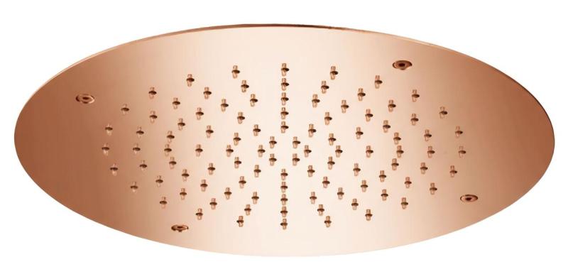 Doccia a pioggia a soffitto SB Round Temptation, 50 cm di incasso, in rame PVD 1208955808.