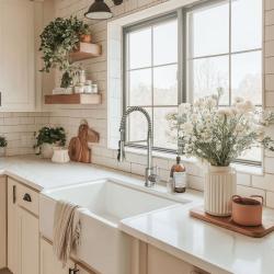 Rubinetto da cucina Quadri Derby con beccuccio flessibile e doccia con 2 tipi di getto cromato 1208955915