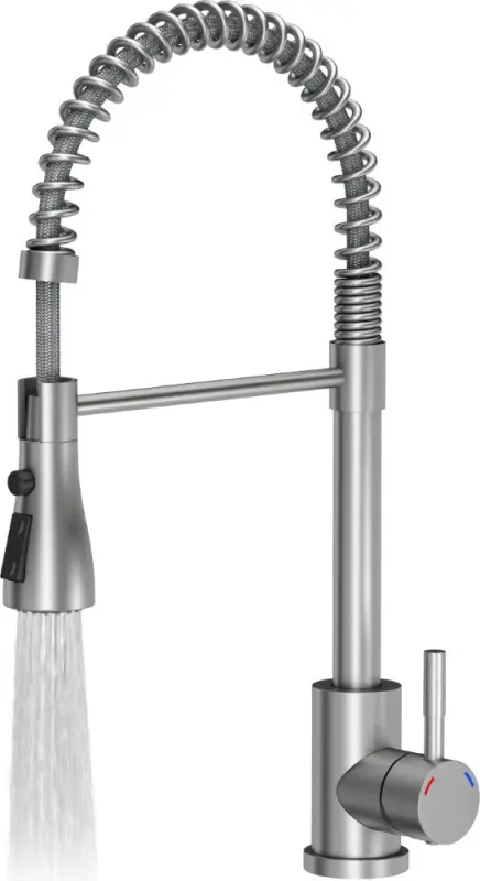 Quadri Derby Miscelatore da cucina con beccuccio flessibile e doccetta con 2 tipi di getto in acciaio inossidabile 1208955916