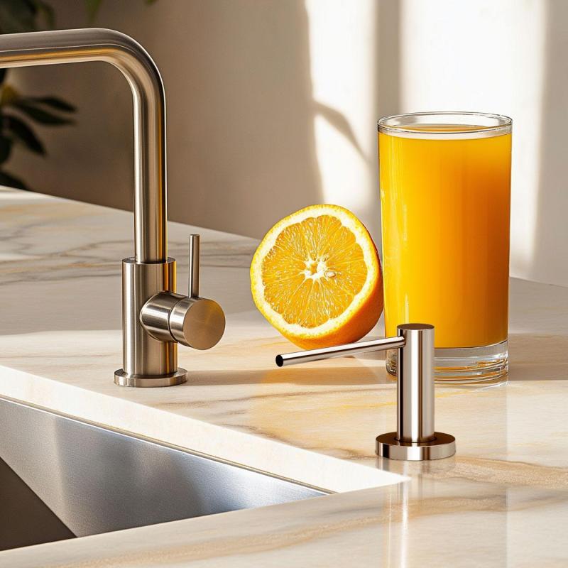 Quadri Swindon Luxe Distributore di sapone a incasso cromato ricaricabile dall'alto 1208956049