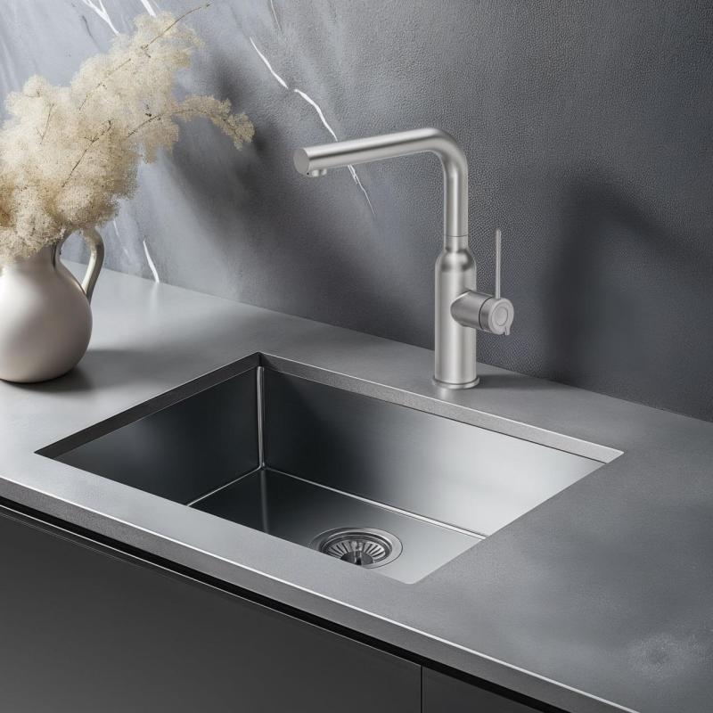 Quadri Stamford Miscelatore da cucina con beccuccio estraibile in acciaio inossidabile  1208956081