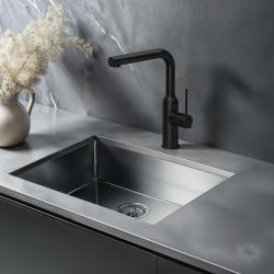 Quadri Stamford Miscelatore da cucina con beccuccio estraibile nero opaco 1208956082