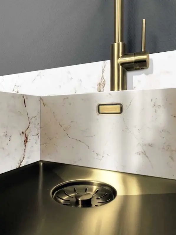 Lorreine 42WT Worktop Lavello in acciaio inossidabile  42x42cm per installazione su piani di lavoro in ceramica o pietra naturale 1208956234