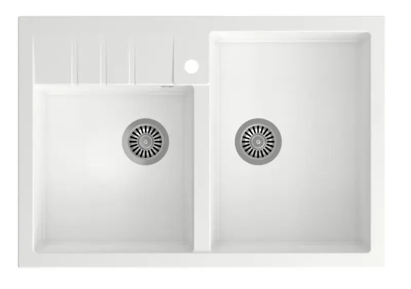 Quadri Ministro Lavello doppio bianco modello rustico 90x62cm 1208956327