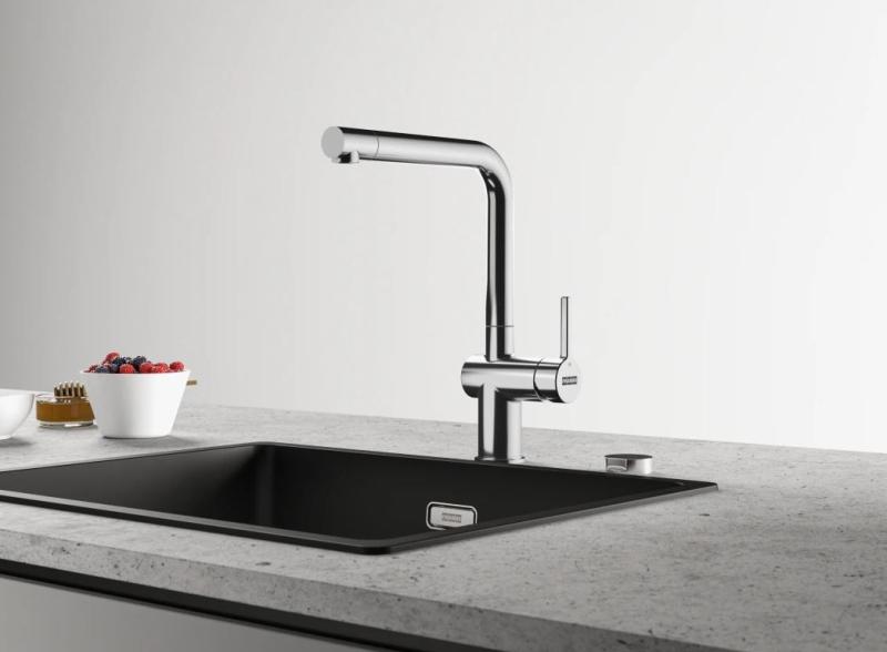 Franke Active L Rubinetto da cucina cromato con bocca girevole 115.0653.298