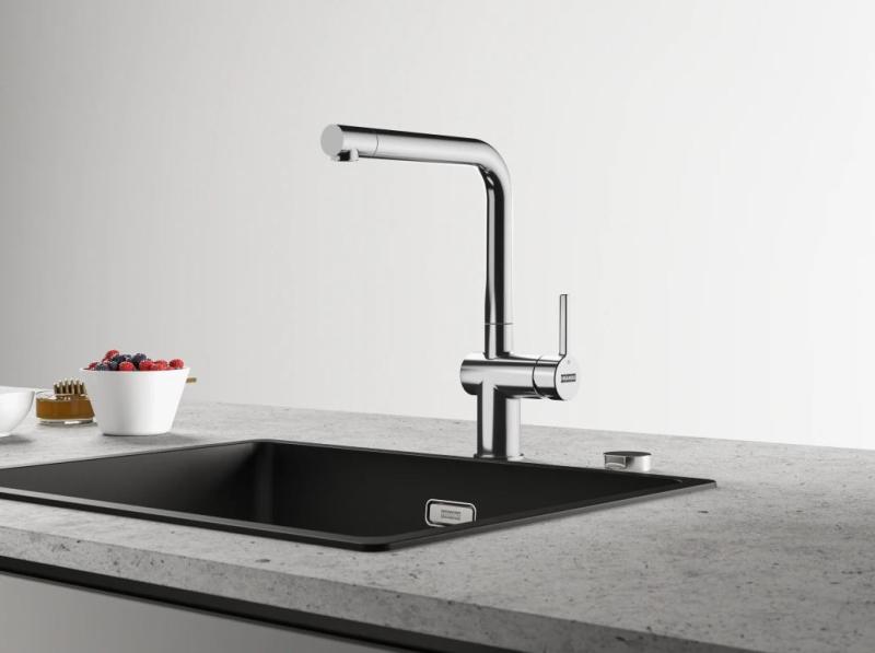 Franke Active L Rubinetto da cucina cromato con doccetta estraibile 115.0653.379