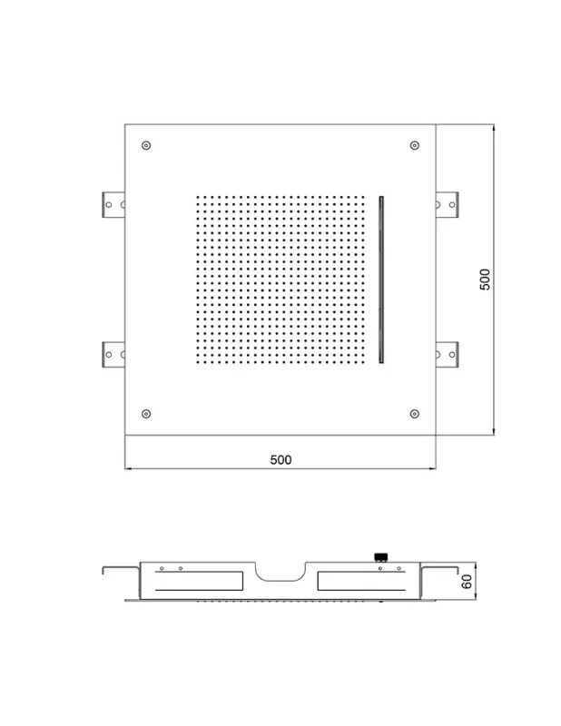 SB Square 316 Doccia a soffitto Velvet Temptation e cascata bianco opaco 1208956750