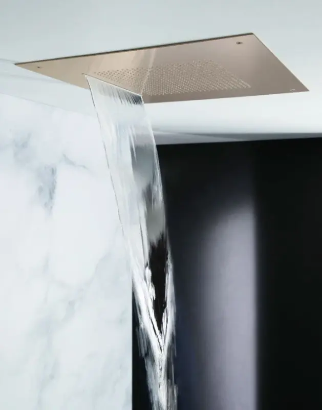 SB Square 316 Doccia a pioggia incasso Velvet Temptation e cascata rame spazzolato PVD 1208956751