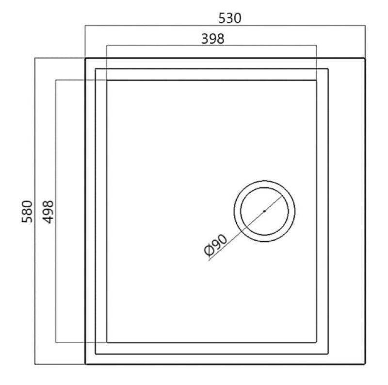 Lavello da incasso bianco 58x53cm con foro per rubinetto e tappo in acciaio inox 1208956763.