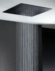 SB Square 316 Doccia a soffitto incasso Velvet Temptation Dual flow nero opaco 1208956764