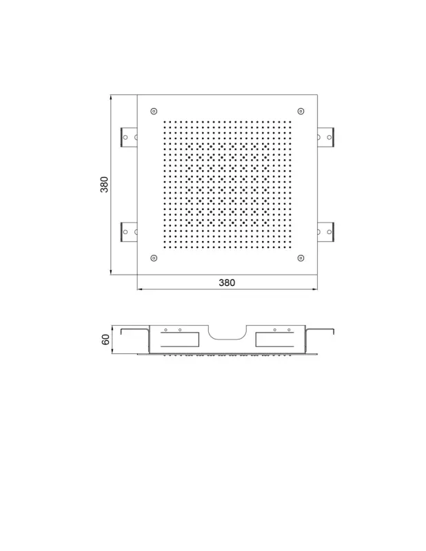 SB Square 316 Doccia a soffitto incasso Velvet Temptation Dual flow spazzolato PVD nero 1208956769