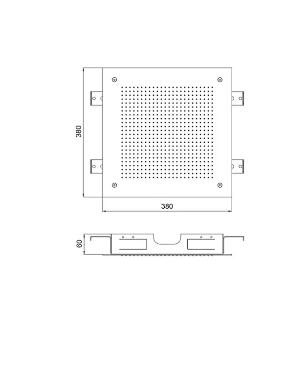 SB Square 316 Doccia a soffitto incasso Velvet Temptation bianco opaco 1208956775