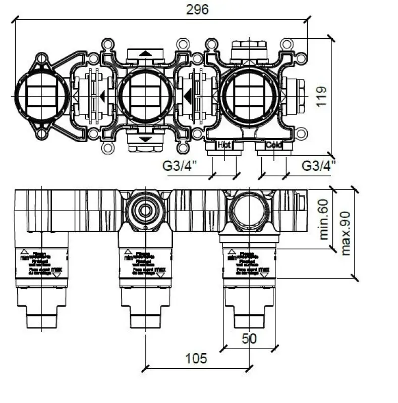 SB Round Set doccia ad incasso interamente in acciaio inox spazzolato 1208956785