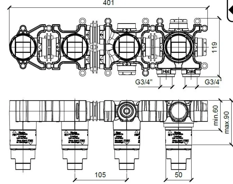 SB 316 AESTHETICS Round rubinetto termostatico per vasca da incasso in acciaio inossidabile 316 1208956820
