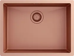 Ausmann Turt Lavello in rame PVD 54x40 montaggio a filo sopra e sotto il piano 1208956948