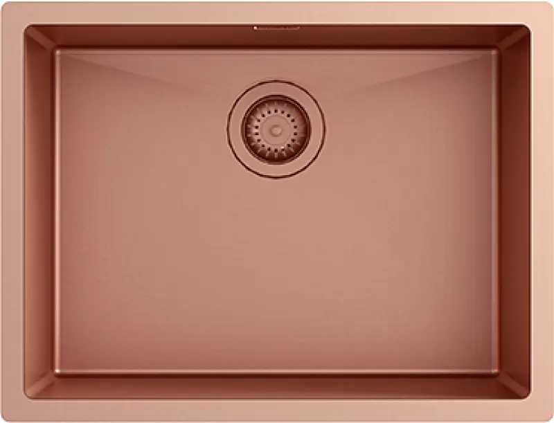 Ausmann Turt Lavello in rame PVD 54x40 montaggio a filo sopra e sotto il piano 1208956948